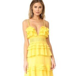 True Decadence Yellow Ruffle Dress